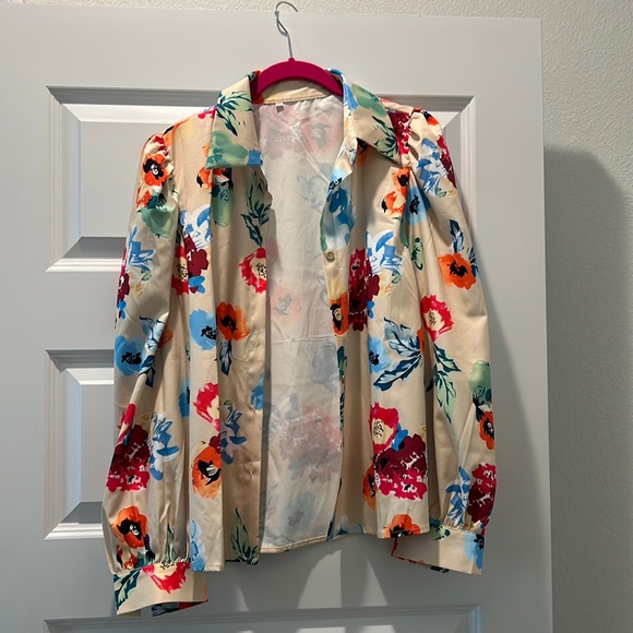 etsy Tops - Floral blouse from Etsy 100% Polyester